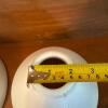 Three White Milk Glass Lamp Shades - 11