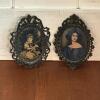 Pair of Small Ornate Framed Portraits