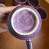 Purple Fiesta Ware Cups and Saucers &ndash; 6 Cups, 8 Saucers - 3