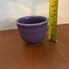 Purple Fiesta Ware Cups and Saucers &ndash; 6 Cups, 8 Saucers - 8