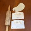 Assorted Cookie Cutters, Embossed Rolling Pin and Scrapers - 3
