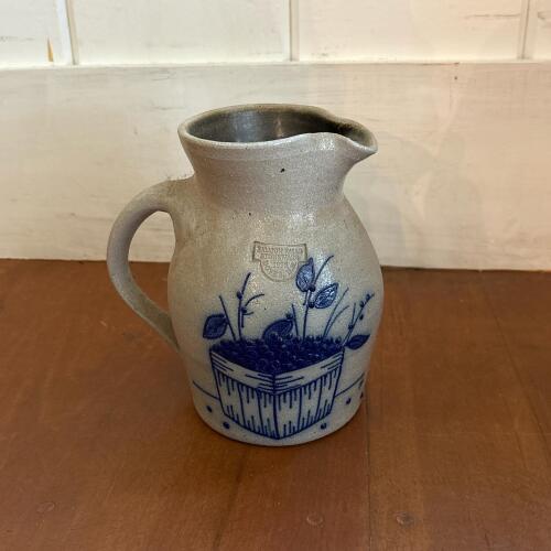 Salmon Falls Stoneware Blue Decorated Pitcher - 1998