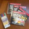 Assorted CDs and CD-ROMs with Woven Storage Basket - 3