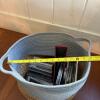 Assorted CDs and CD-ROMs with Woven Storage Basket - 9