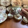Whieldon Ware Pheasant Pattern English Dinnerware Set - 2