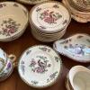 Whieldon Ware Pheasant Pattern English Dinnerware Set - 6