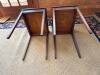 Pair of Leather-Top Mahogany End Tables with Tray Backs - 6