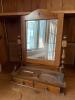 Wooden Dresser Top Vanity Mirror with Drawers