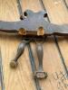 Antique Equestrian Side Saddle Wooden Frame with Iron Stirrups - 4