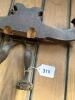 Antique Equestrian Side Saddle Wooden Frame with Iron Stirrups - 6