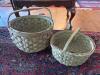 Woven Gathering Baskets in Rustic Country Style