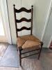 Ladder Back Dining Chair With Rush Seat