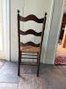 Ladder Back Dining Chair With Rush Seat - 4