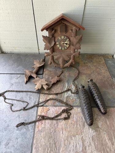 Black Forest Wooden Cuckoo Clock