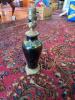 Iridescent Ceramic Table Lamp with Ornate Base