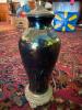 Iridescent Ceramic Table Lamp with Ornate Base - 3