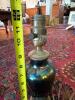 Iridescent Ceramic Table Lamp with Ornate Base - 5
