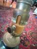 Iridescent Ceramic Table Lamp with Ornate Base - 7