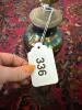 Iridescent Ceramic Table Lamp with Ornate Base - 8