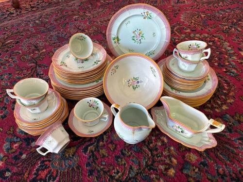 Adams Calyx Ware Hand Painted Floral Dinnerware Set