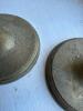 Pair of Brass Candlesticks with Engraved Bases - 2