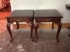 Pair of Queen Anne-Style Cherry End Tables