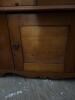 Antique Wooden Washstand with Drawer and Cabinet - 7