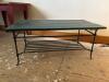 Wood and Wrought Iron Coffee Table - 2