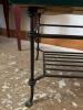 Wood and Wrought Iron Coffee Table - 3