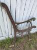 Pair of Cast Iron Bench Ends in Victorian-Style - 4