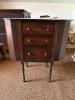 Antique Drop Leaf Sewing Table in the Federal Style