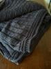 Smith & Johnson Dry Goods Navy Cable Knit Throw Blanket - 2
