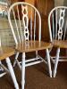 Windsor-Style Dining Chairs with White Spindle Backs - 2
