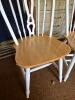 Windsor-Style Dining Chairs with White Spindle Backs - 3
