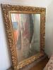 Ornate Gilt Rectangular Mirror in Baroque-Style Frame