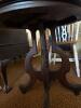Victorian-Style Round Pedestal Side Table - 3