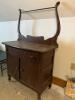 Oak Washstand in Early 20th Century Style