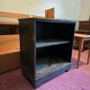 Black Painted Open Shelf Side Table