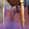 Wooden Side Table With Turned Legs - 2