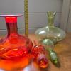 Rainbow Glass Genie Bottle and Empoli "Vogue" Style Decanter - 2