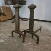 Pair of Cast Iron Andirons in the Classical Revival Style