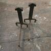 Pair of Cast Iron Andirons in the Classical Revival Style - 2