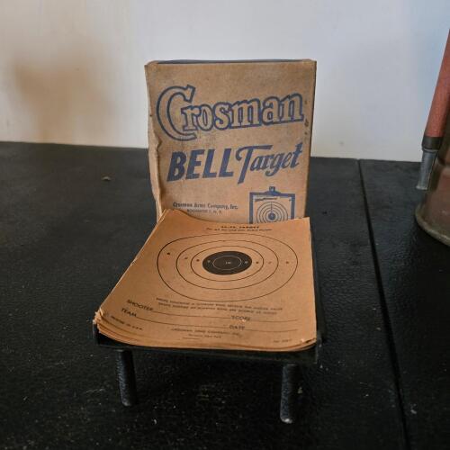 Crosman Bell Target with Original Box and Targets