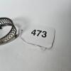 Sterling Silver Pierced Footed Open Salt Bigelow Kennard & Co. - 6