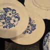 Woods Ware Patricia and Wild Rose Blue and White Dinnerware - 5