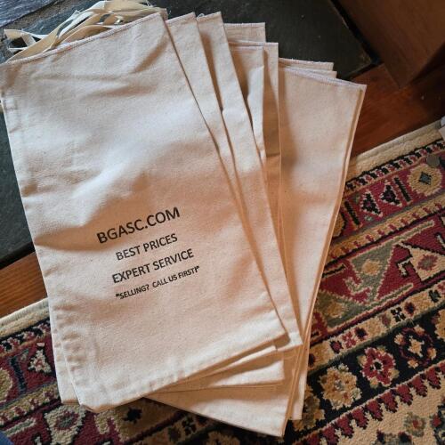 Cotton Drawstring Bags with BGASC.com Logo