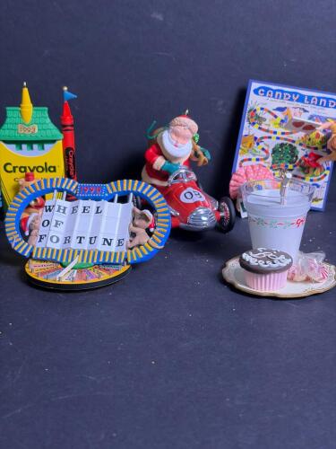 Vintage Game and Holiday Ornament Assortment