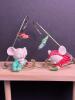 Mouse Christmas Ornament Glasses by Fitz and Floyd 1991