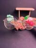 Mouse Christmas Ornament Glasses by Fitz and Floyd 1991 - 2