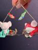 Mouse Christmas Ornament Glasses by Fitz and Floyd 1991 - 3